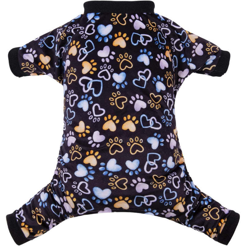 Footprints of Dog Pyjamas Soft Puppy Pjs For Small Dogs-Paw Print Pad