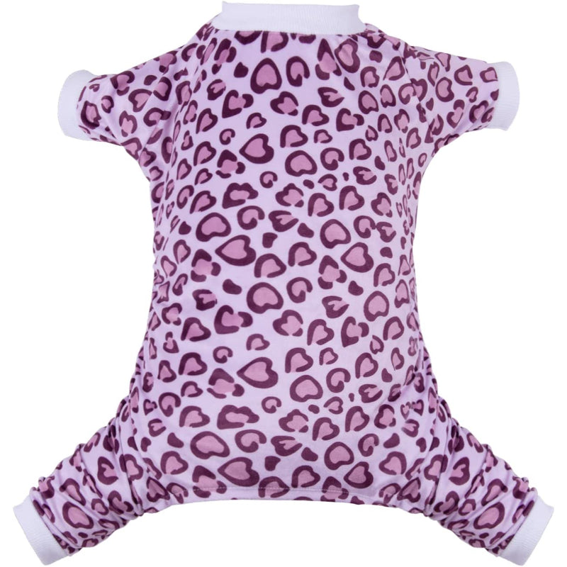 Leopard Print Dog Pajamas Soft Puppy Pjs For Small Dogs-Paw Print Pad