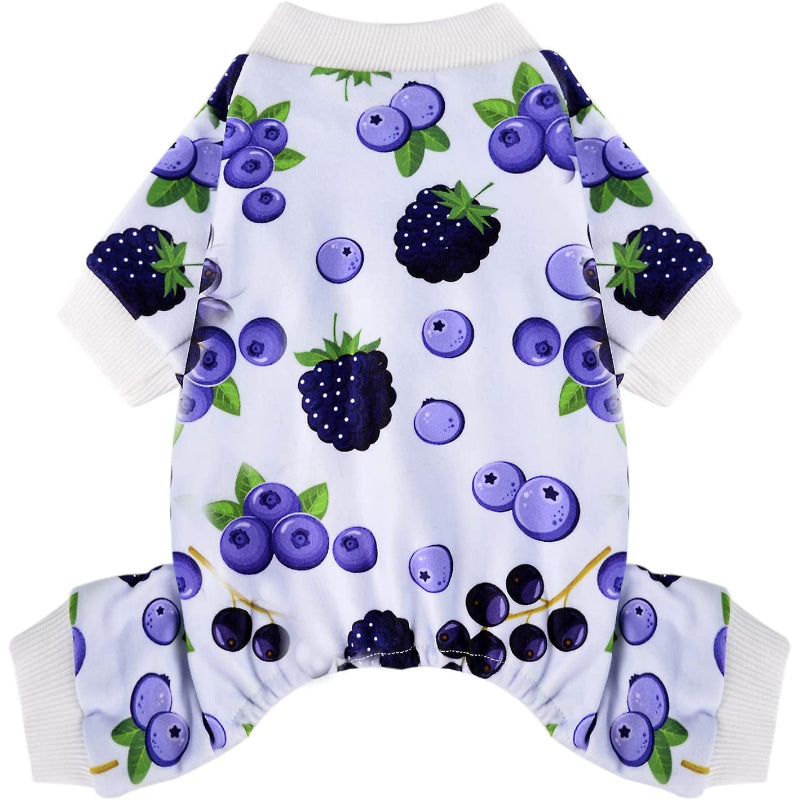 Dog Pajamas Jumpsuit For Small Dogs, Chihuahua Pajamas, Warm Tiny Dog Clothes Outfit-Paw Print Pad