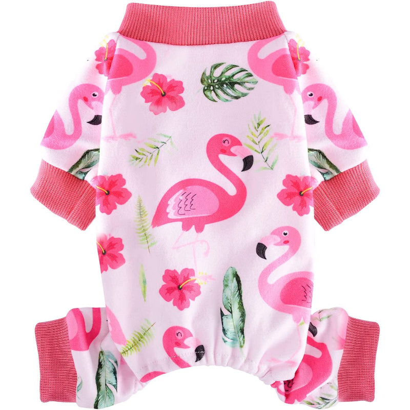 Dog Pajamas Jumpsuit For Small Dogs, Chihuahua Pajamas, Warm Tiny Dog Clothes Outfit-Paw Print Pad