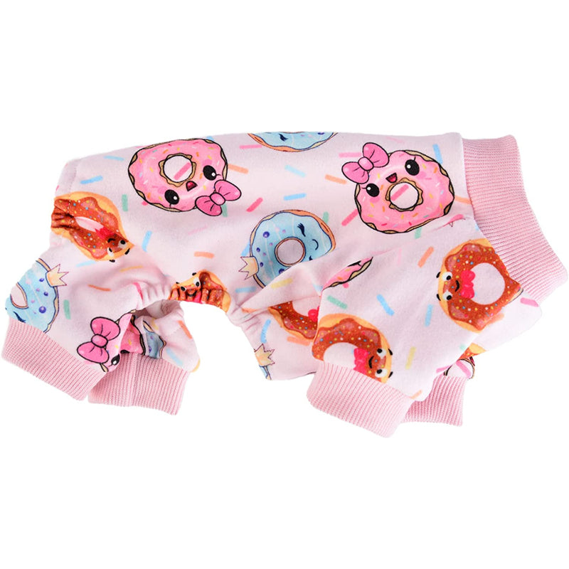 Dog Pajamas For Small Dogs For Yorkie Teacup Yellow Duck Stretchable-Paw Print Pad