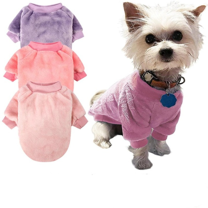 Dog Sweater, Pack Of 1 Or 3, Dog Clothes, Dog Jacket For Small Or Medium Dogs, Ultra Soft And Warm Cat Sweaters-Paw Print Pad