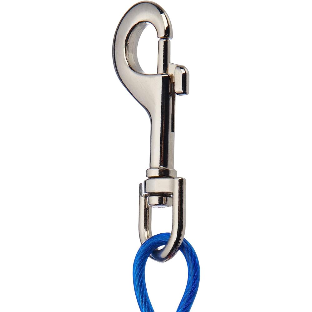 Durable Dog Tie Out Cable-Paw Print Pad