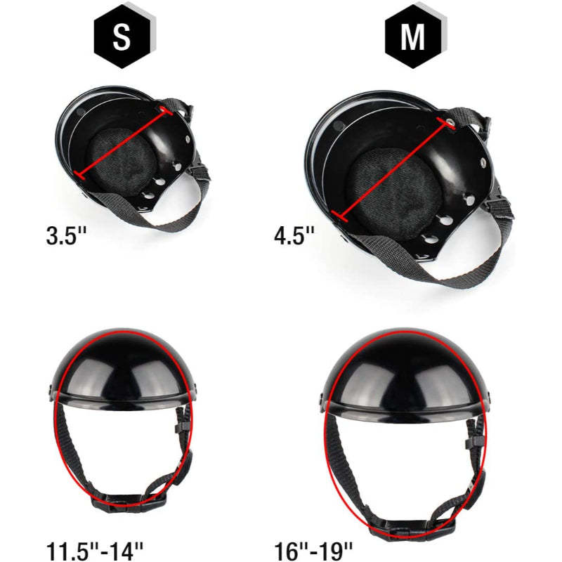 Pet Helmet Dog Hard Hat Small Dogs Motorcycle Helmet Bike Cat Hat Outdoor Riding Puppy Cap-Paw Print Pad