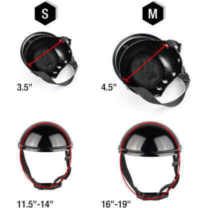 Pet Helmet Dog Hard Hat Small Dogs Motorcycle Helmet Bike Cat Hat Outdoor Riding Puppy Cap-Paw Print Pad