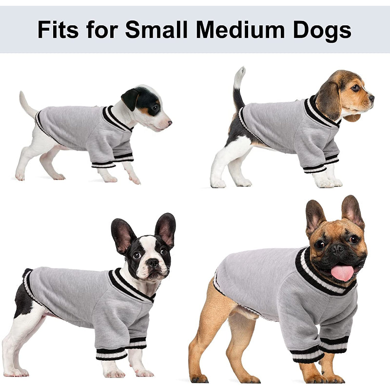 Dog Pullover Sweater For Cold Weather Outfit-Paw Print Pad