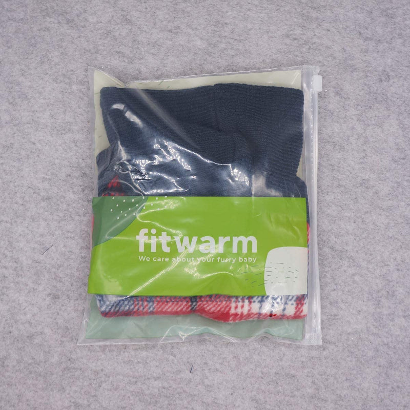 Knitted Pet Clothes Dog Sweater Hoodie Sweatshirts Pullover Cat Jackets White Small-Paw Print Pad