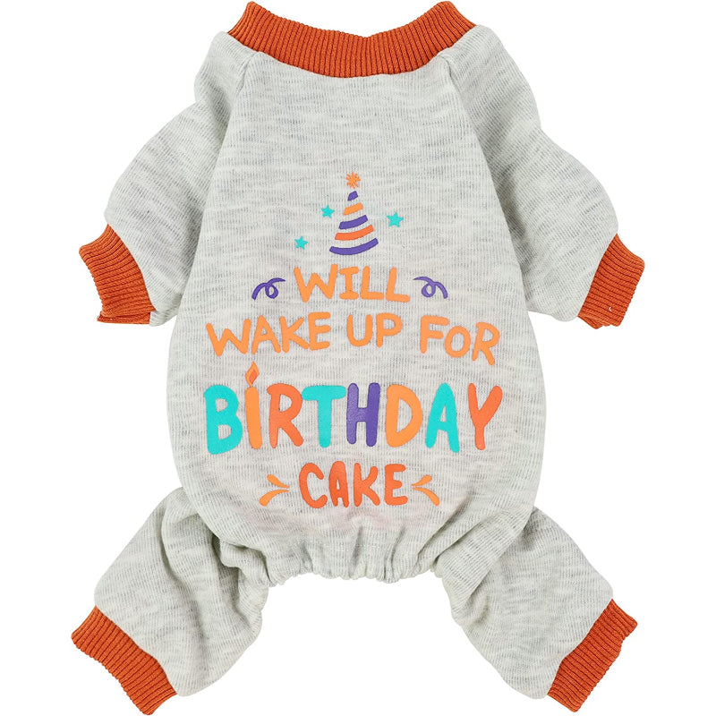 Midweight Velvet Dog Pajamas Thermal Pjs Puppy Clothes Stretchy Doggie Onesie Pet Shirt Cat Jammies Pink Medium-Paw Print Pad