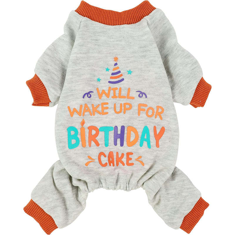 Midweight Velvet Dog Pajamas Thermal Pjs Puppy Clothes Stretchy Doggie Onesie Pet Shirt Cat Jammies Pink Medium-Paw Print Pad