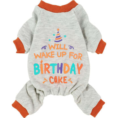 Midweight Velvet Dog Pajamas Thermal Pjs Puppy Clothes Stretchy Doggie Onesie Pet Shirt Cat Jammies Pink Medium-Paw Print Pad