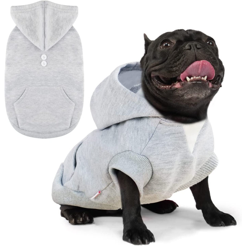 Small Dog Hoodie, Teacup Puppy Clothing Coat Costume-Paw Print Pad