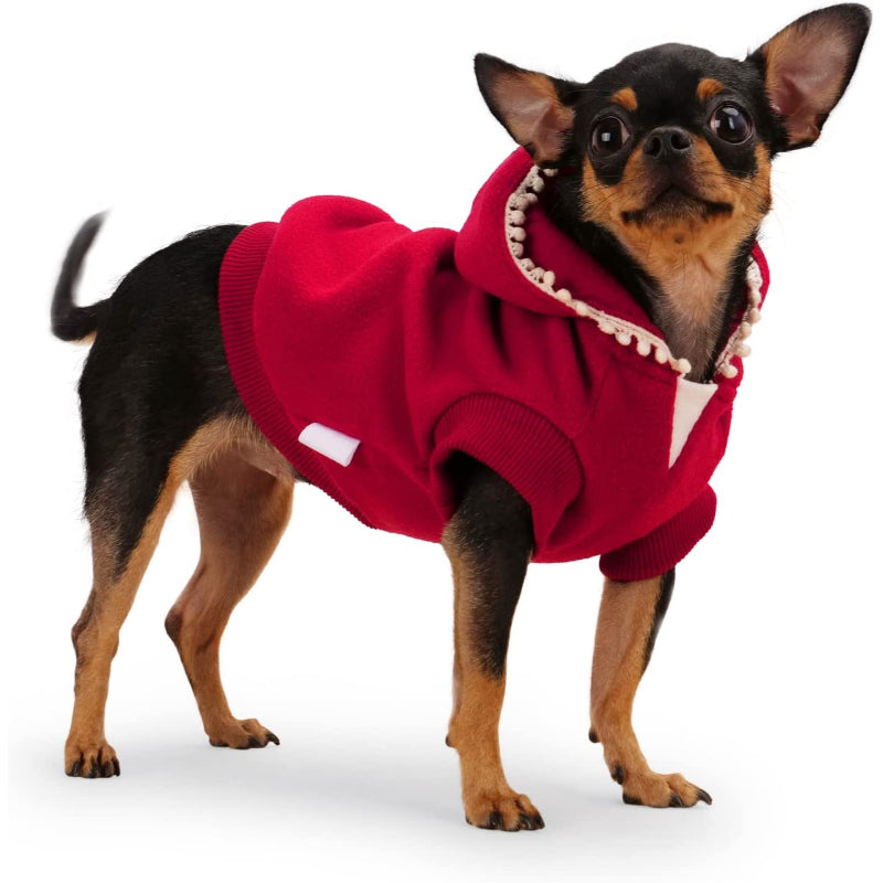 Small Dog Hoodie, Teacup Puppy Clothing Coat Costume-Paw Print Pad