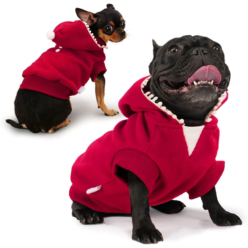 Small Dog Hoodie, Teacup Puppy Clothing Coat Costume-Paw Print Pad