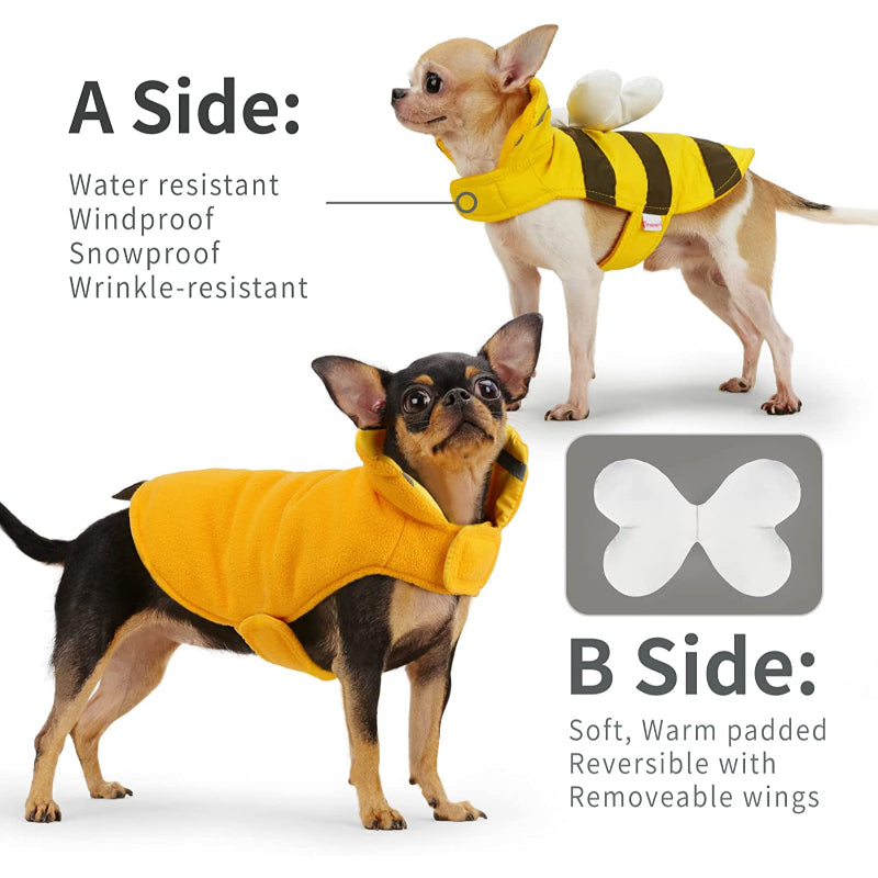 Small Dog Hoodie, Teacup Puppy Clothing Coat Costume-Paw Print Pad