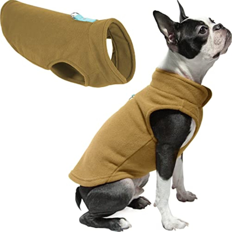 Fleece Vest Dog Sweater Cold Weather Dog Clothes For Small Dogs-Paw Print Pad
