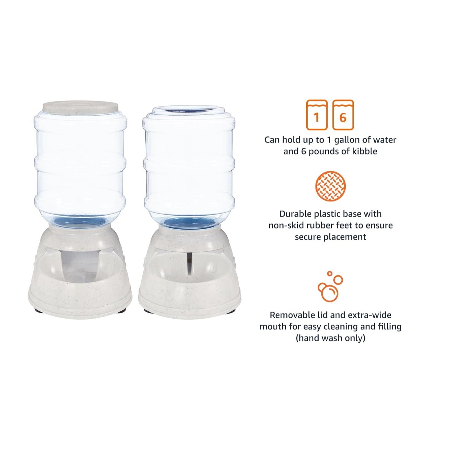 Gravity Pet Food Feeder For Dogs And Cats-Paw Print Pad