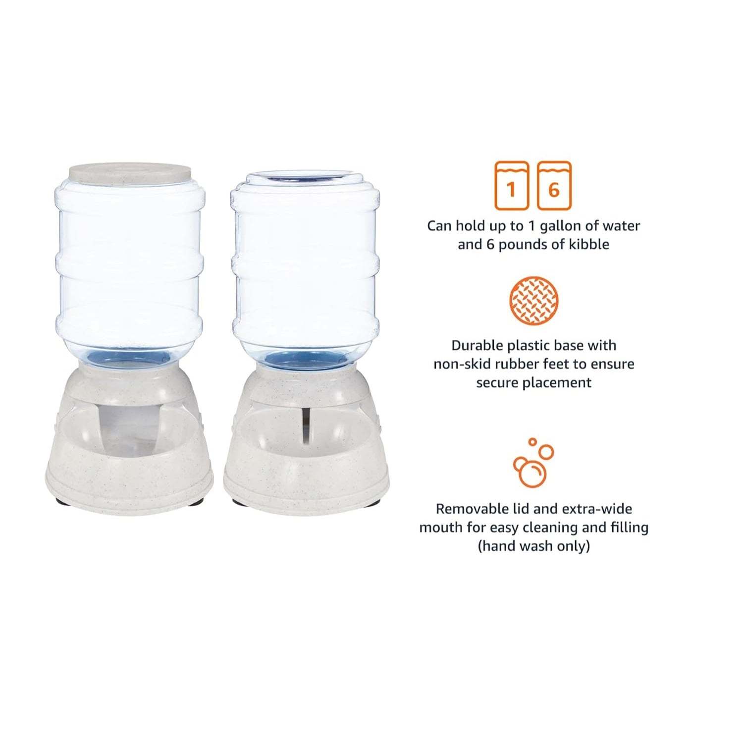 Gravity Pet Food Feeder For Dogs And Cats-Paw Print Pad