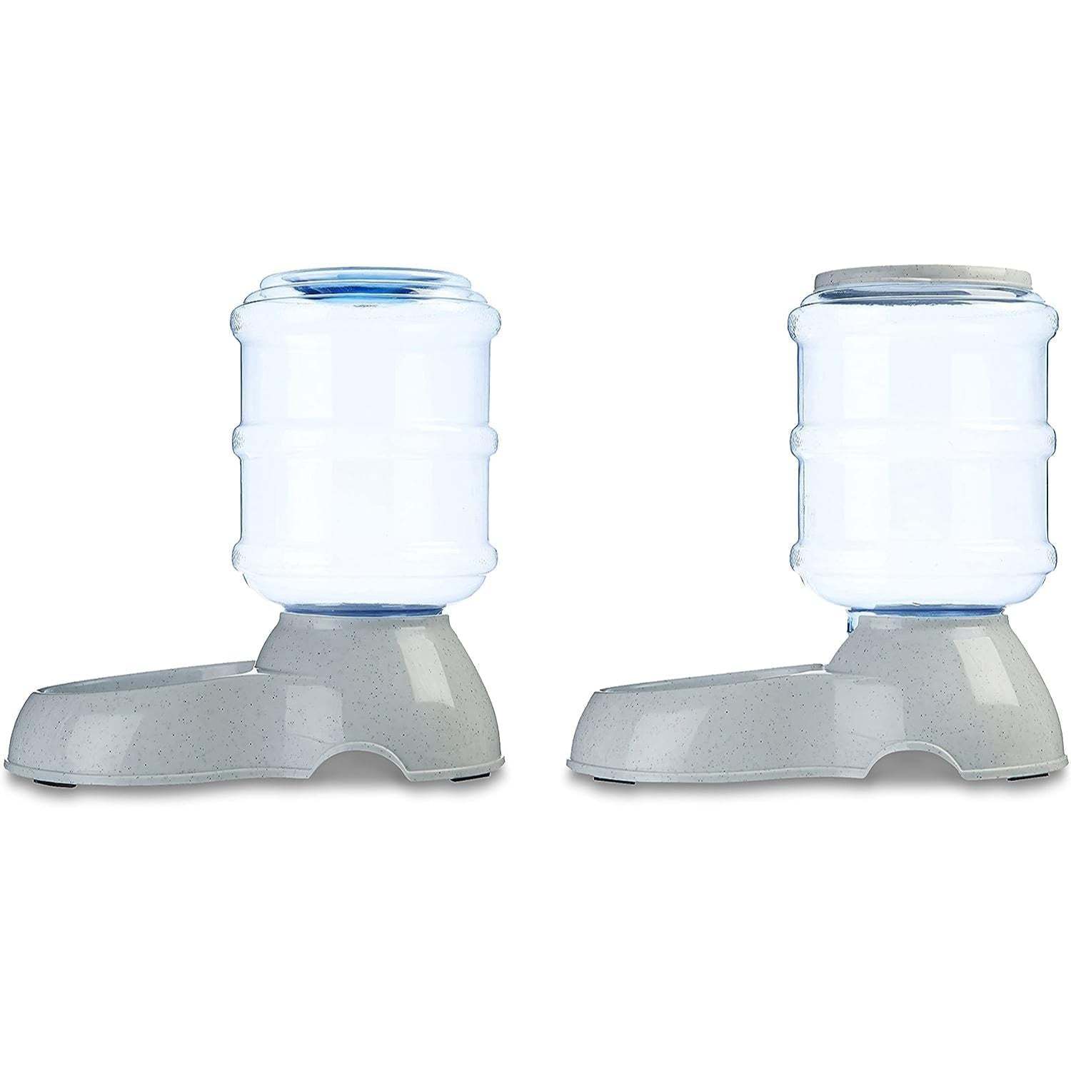 Gravity Pet Food Feeder For Dogs And Cats-Paw Print Pad