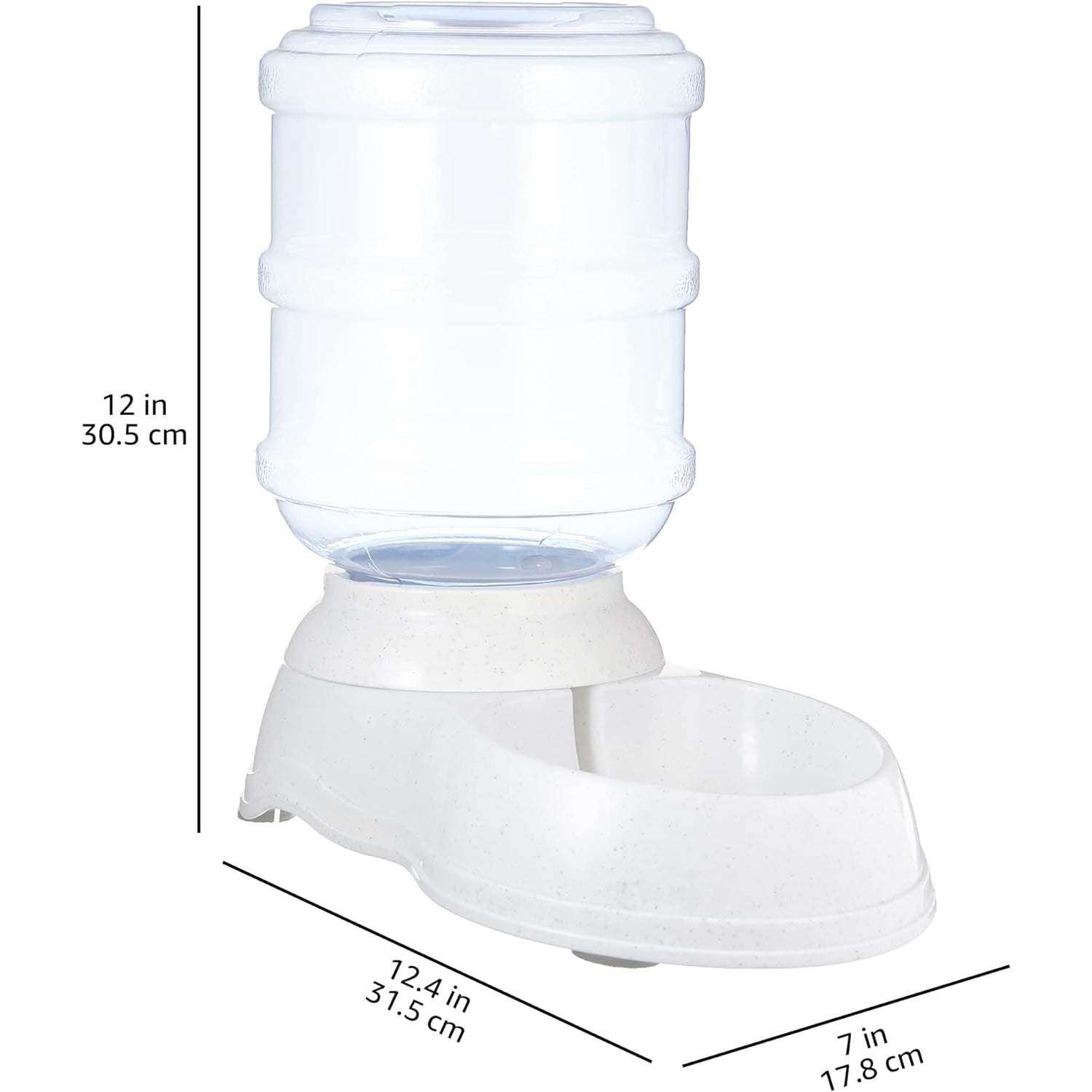 Gravity Pet Food Feeder For Dogs And Cats-Paw Print Pad