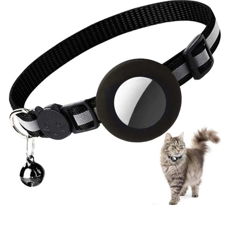 Kitten Collar With Breakaway Buckle And Airtag Holder-Paw Print Pad
