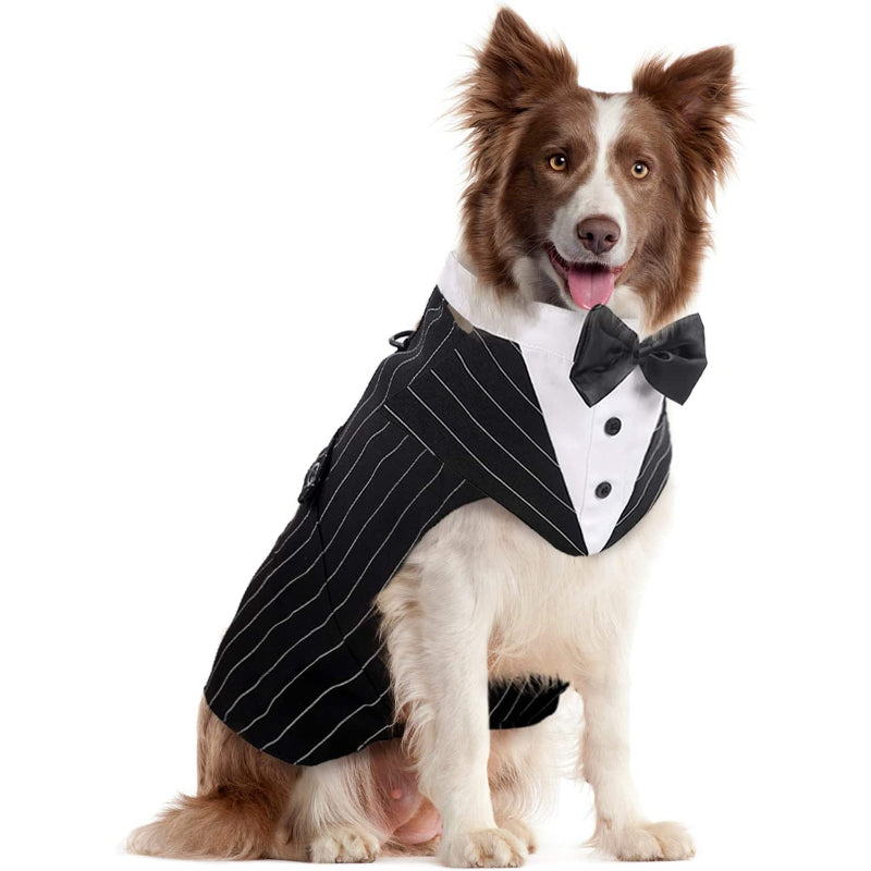 Dog Suit and Bandana Set, Dogs Tuxedo Wedding Party Suit-Paw Print Pad
