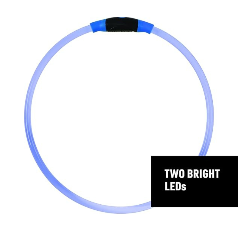 LED Safety Necklace For Pets-Paw Print Pad