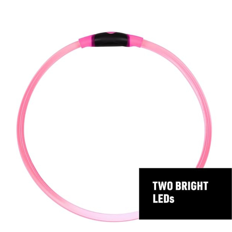 LED Safety Necklace For Pets-Paw Print Pad