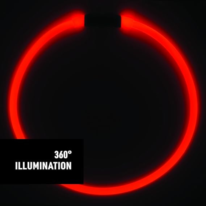 LED Safety Necklace For Pets-Paw Print Pad