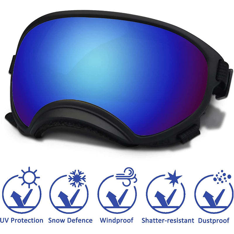 Large Dog Sunglasses With Adjustable Strap UV Protection-Paw Print Pad