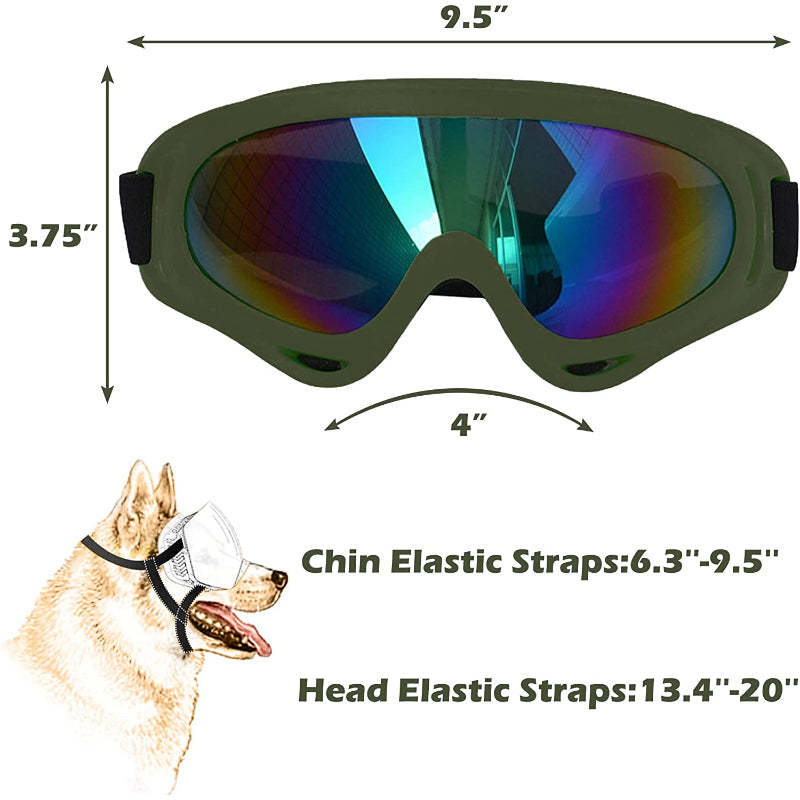 Large Dog Sunglasses With Adjustable Strap UV Protection-Paw Print Pad