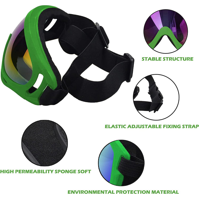 Large Dog Sunglasses With Adjustable Strap UV Protection-Paw Print Pad