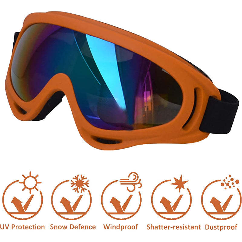 Large Dog Sunglasses With Adjustable Strap, Windproof-Paw Print Pad