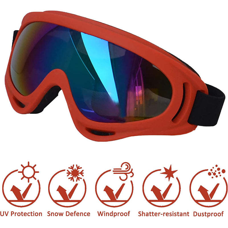 Large Dog Sunglasses With Adjustable Strap, Windproof-Paw Print Pad