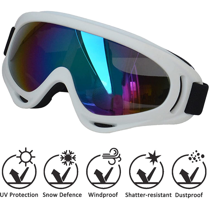 Large Dog Sunglasses With Adjustable Strap, Windproof-Paw Print Pad