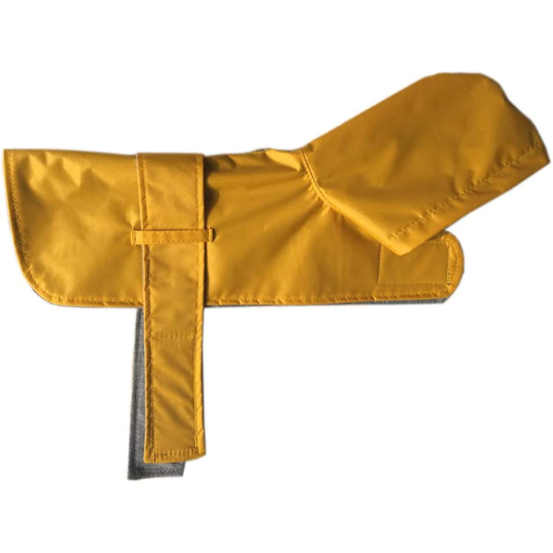 Dog Raincoat Hooded Leash Hole 10 Sizes, Waterproof Double Layer Dog rain Coat Jacket with Cotton Lining for Small Medium and Large Dog-Paw Print Pad