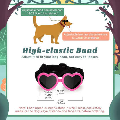 Small Dog Sunglasses UV Protection Goggles Eye Wear Protection-Paw Print Pad
