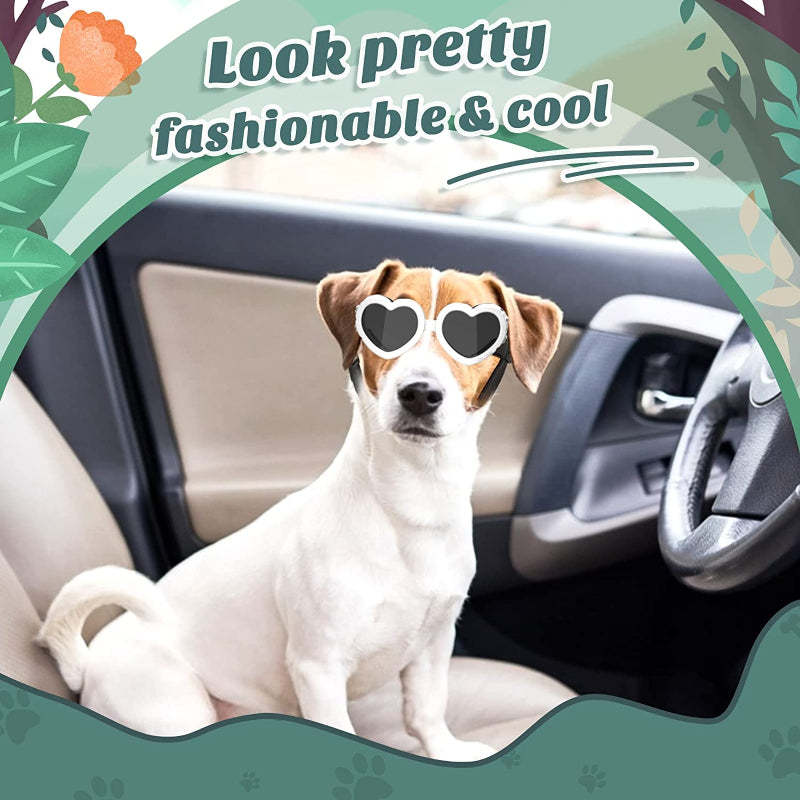 Small Dog Sunglasses UV Protection Goggles Eye Wear Protection-Paw Print Pad