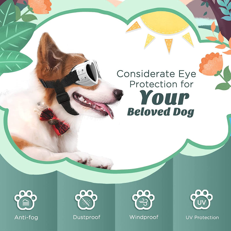Small Dog Sunglasses UV Protection Goggles Eye Wear Protection-Paw Print Pad