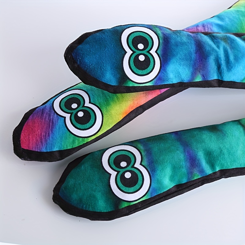 Long Snake Plush Dog Toy With Squeaker And Bite Resistant Design