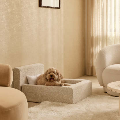 Luxurious Pet Sofa Bed-Paw Print Pad