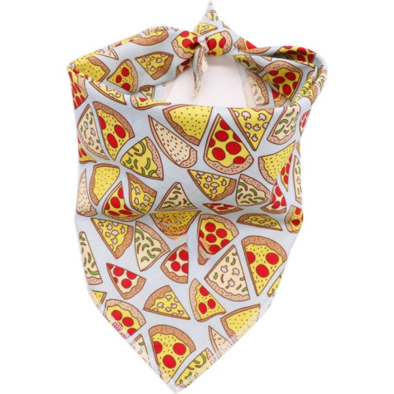 1PC Washable Cotton Triangle Dog Scarfs And Cats-Paw Print Pad