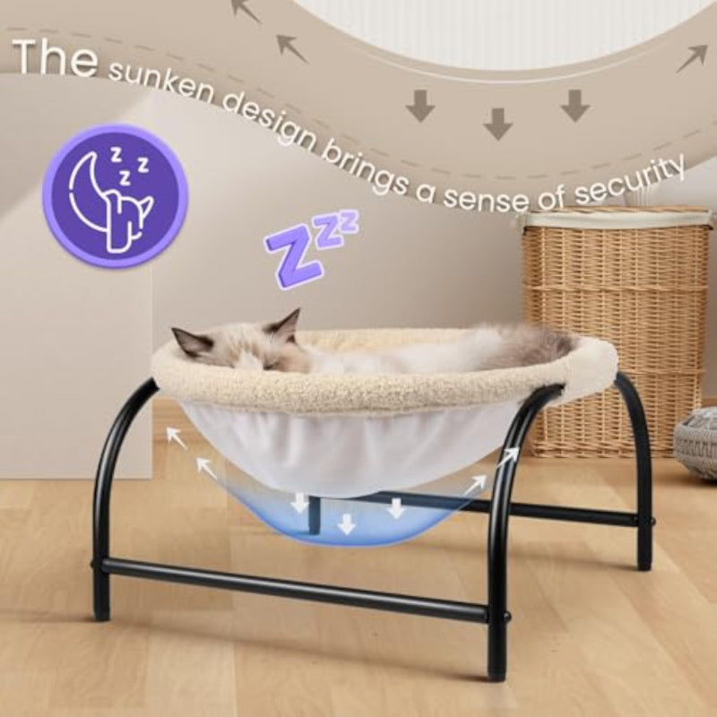 Multi Purpose Pet Hammock Bed For Cats And Dogs-Paw Print Pad