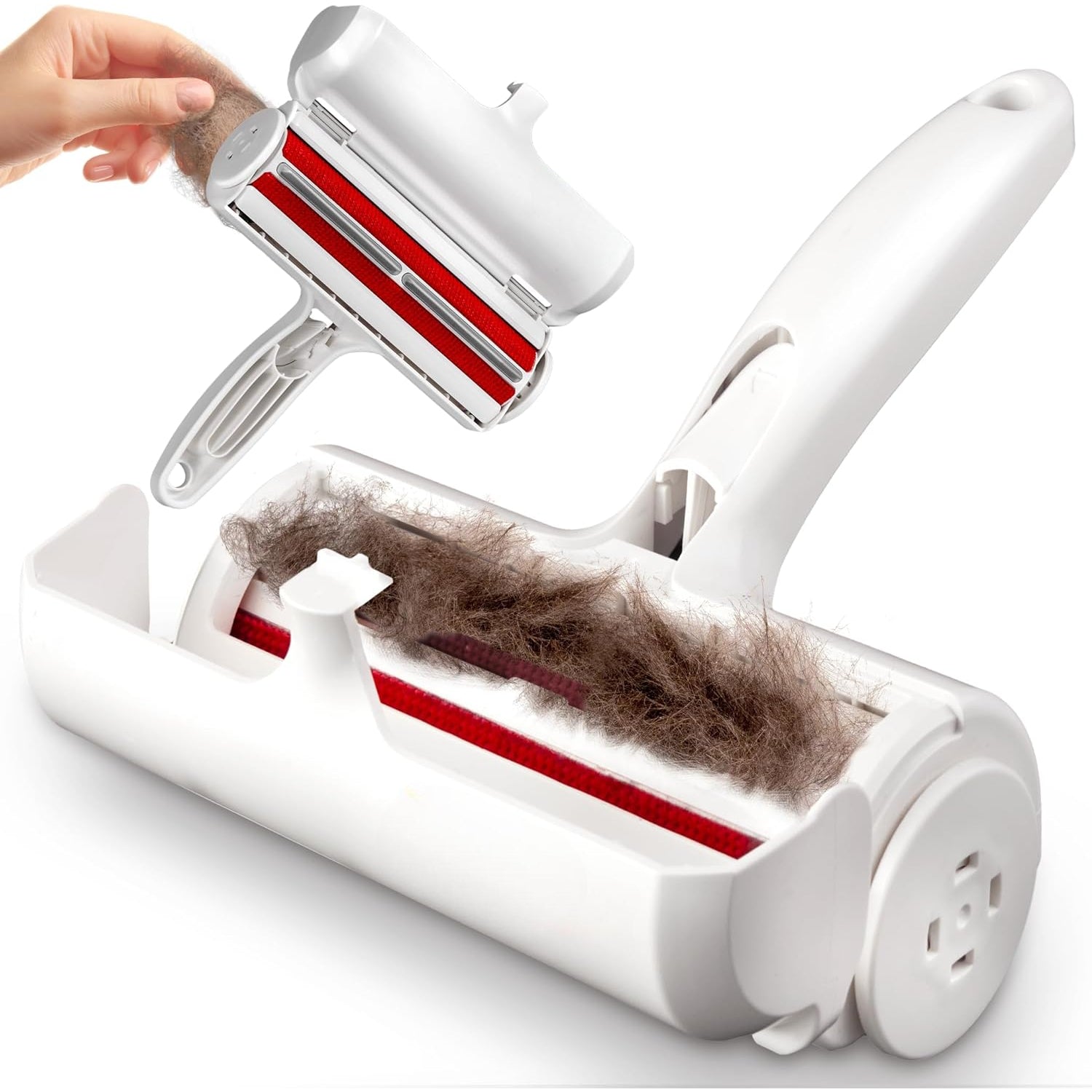 Multi Surface Pet Reusable Lint Roller And Remover-Paw Print Pad