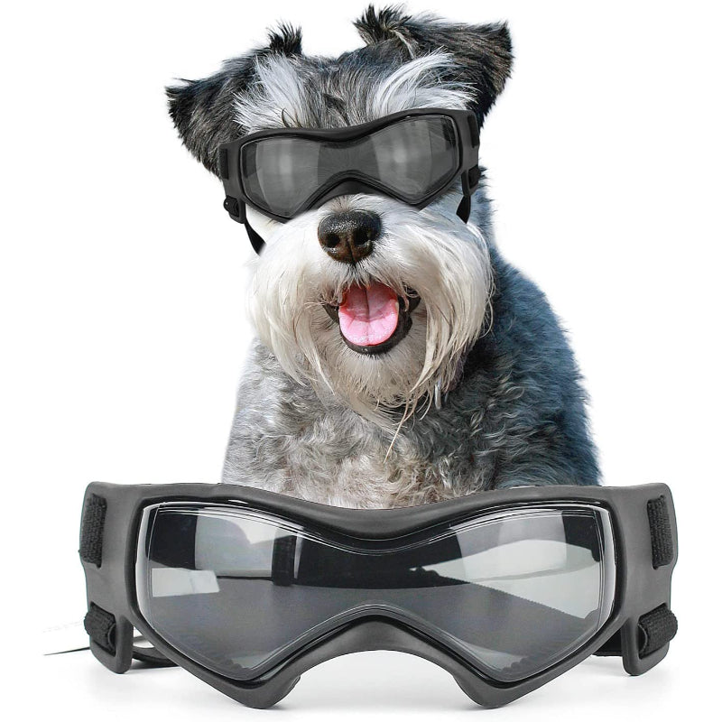 Dog Glasses Medium Adjustable Bulldog Windproof Motorcycle-Paw Print Pad