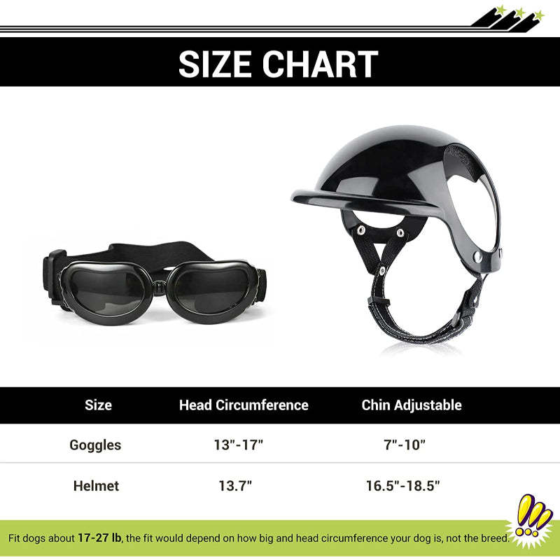 Small Dog Goggles UV Protection Adjustable Clear Doggy Sunglasses Helmet Easy Wear Windproof Motorcycle Puppy Glasses-Paw Print Pad