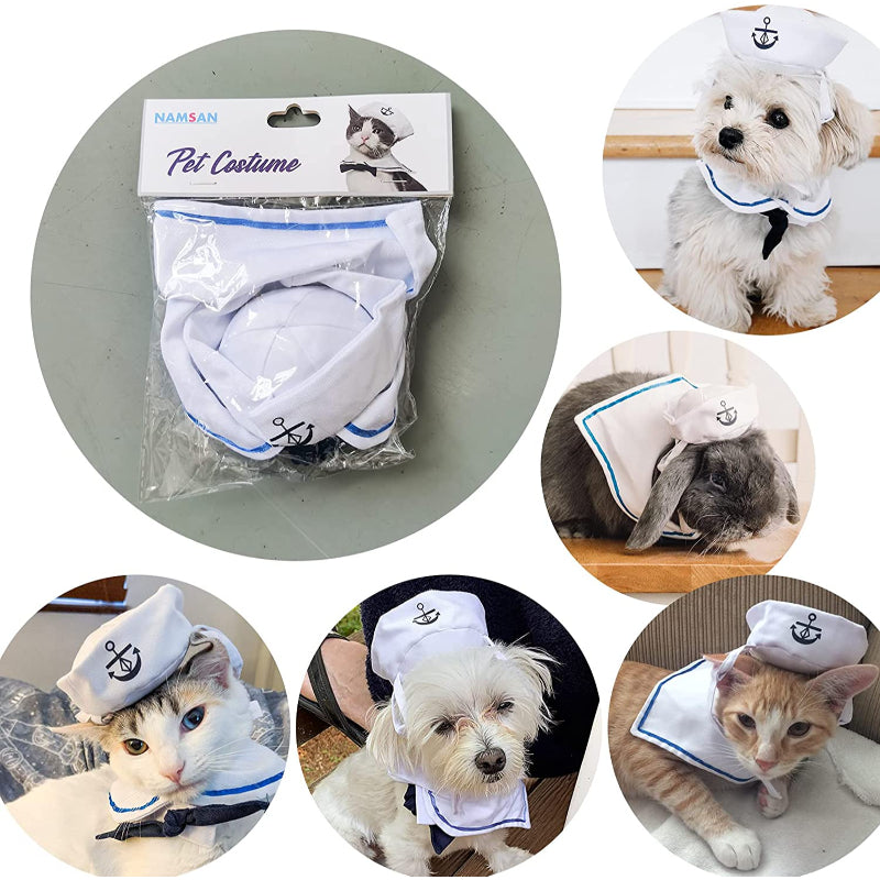 Pet Hat: Santa, Birthday, Halloween, Christmas-Paw Print Pad