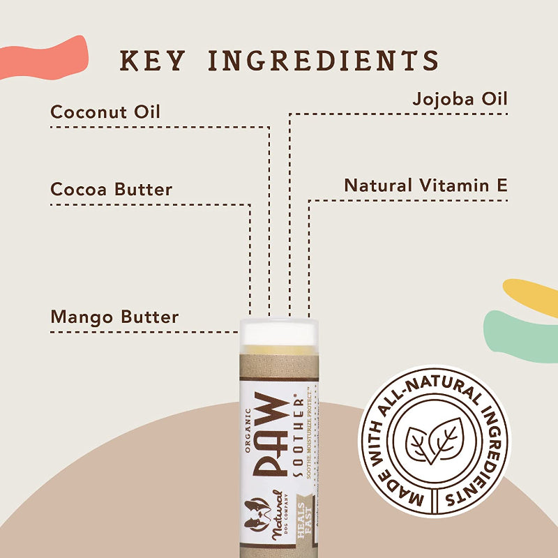 Paw Soother Trial Stick Natural, Organic, Healing Paw Pad Balm For Pets-Paw Print Pad