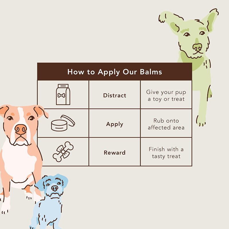 Paw Tection Balm Stick For Dogs Veterinarian-Approved-Paw Print Pad