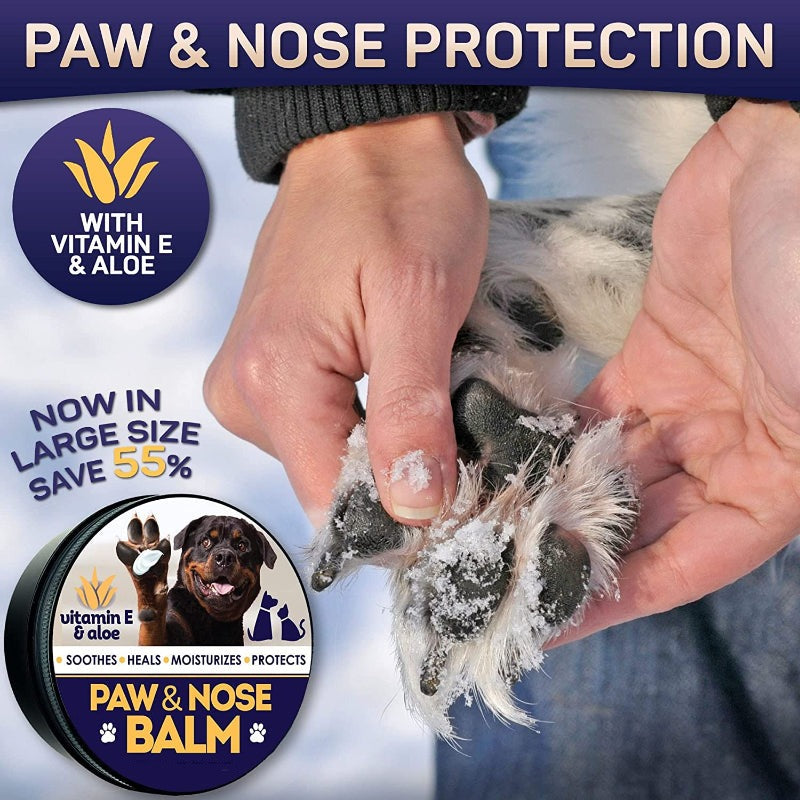 Natural Dog Paw Balm, Dog Paw Protection For Hot Pavement-Paw Print Pad
