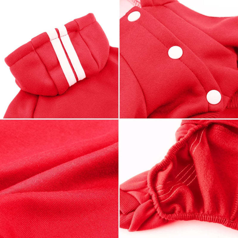 Dog Jumpsuit Sweatshirt With Security Patterns Outfit-Paw Print Pad